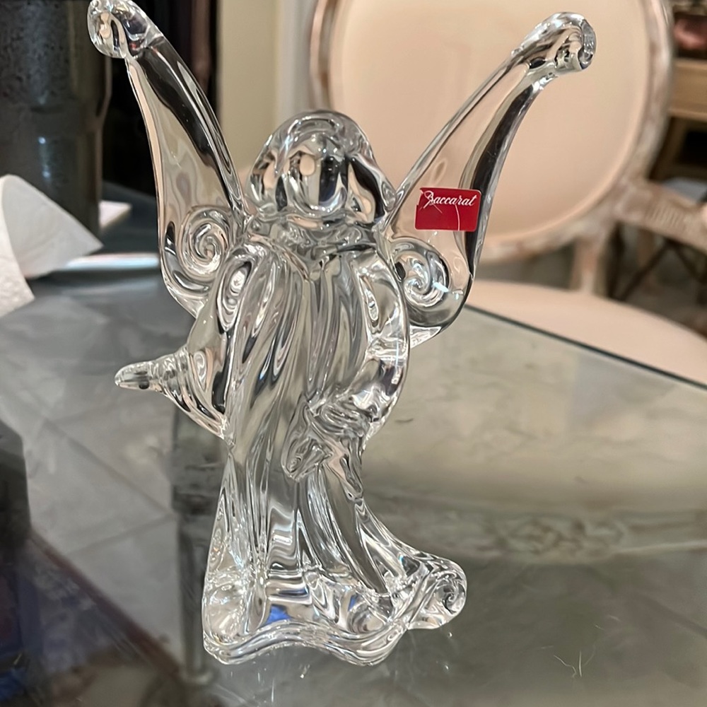 Baccarat crystal angel figurine